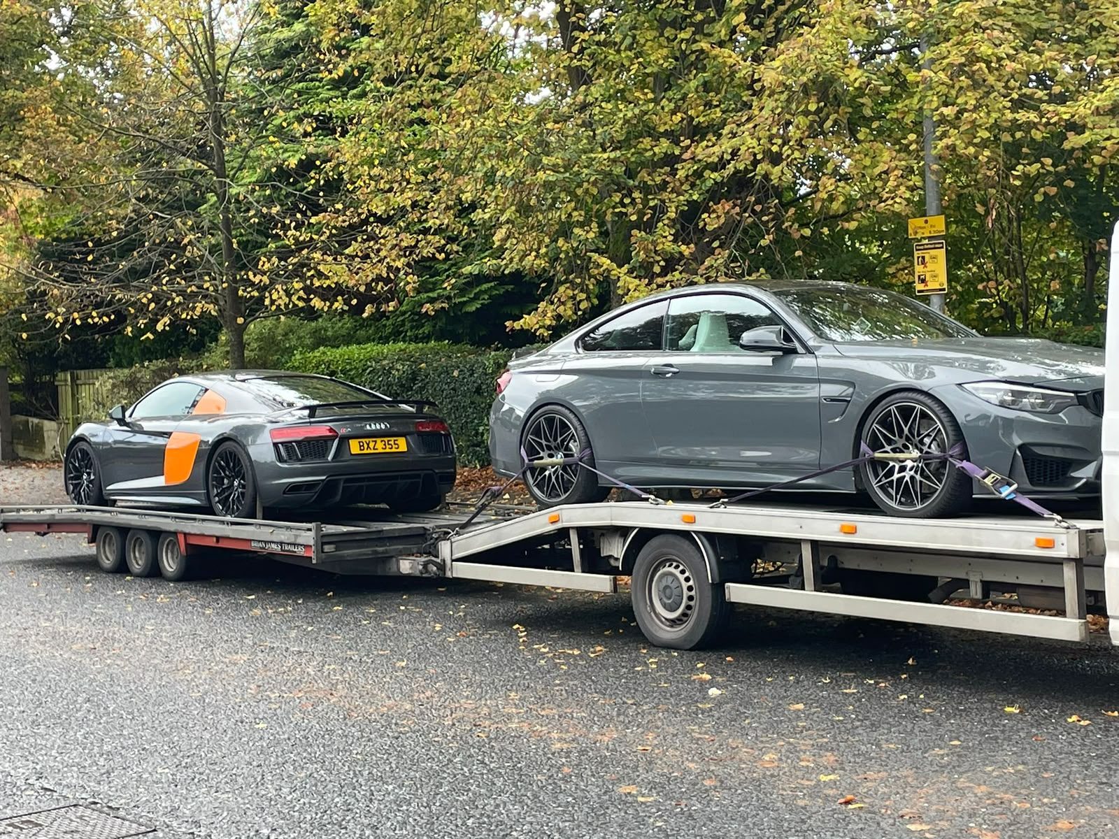 MPT Recovery vehicle transport on a local road